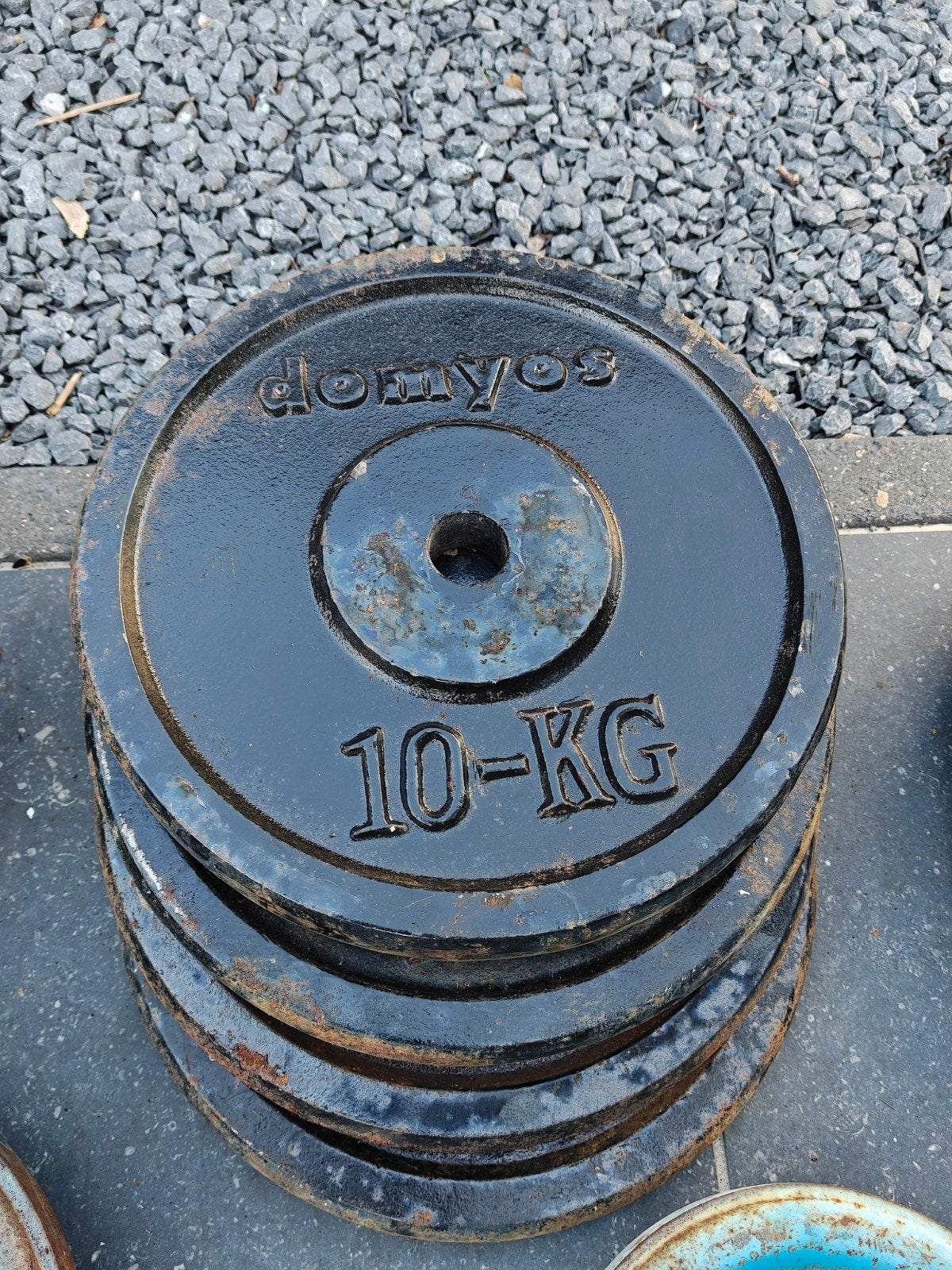 Gietijzeren halterschijven, dumbells 175kg, Sports & Fitness, Enlèvement, Plaques d'haltères