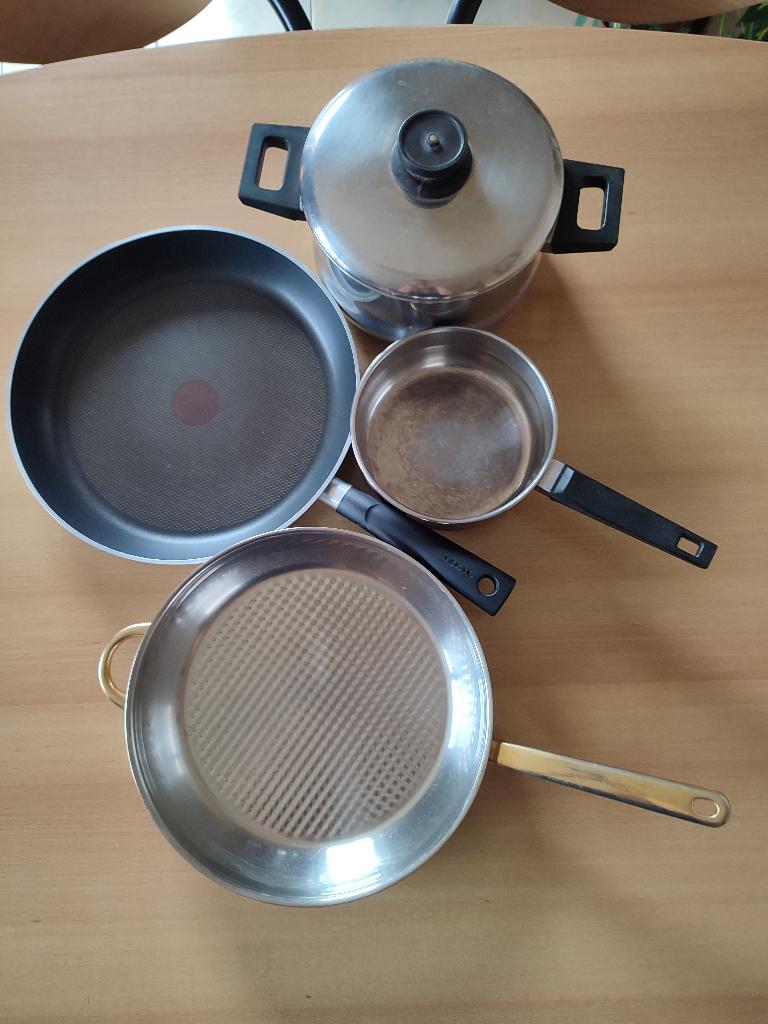 Kookpot & Pannenset, Inox, Enlèvement, Utilisé, Plaque céramique