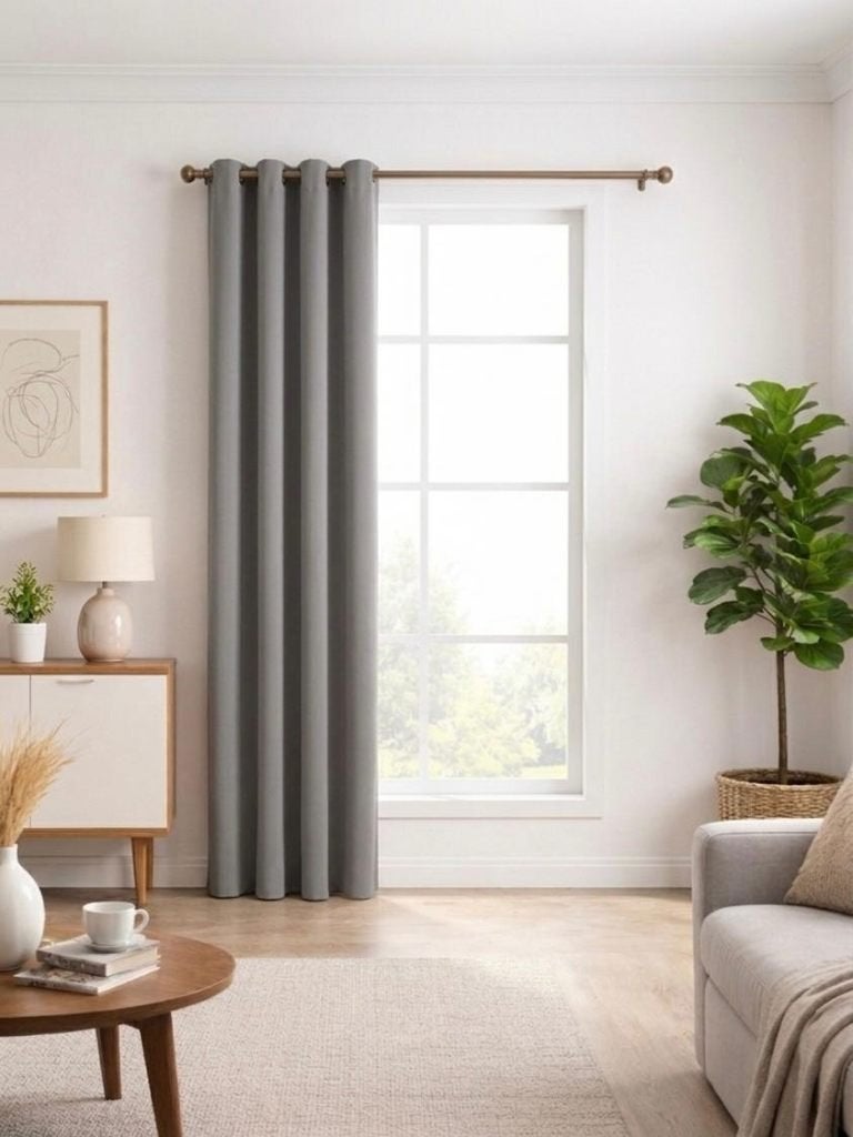 Rideau occultant de luxe gris 300 x 250 cm New Blackout, Envoi, Gris