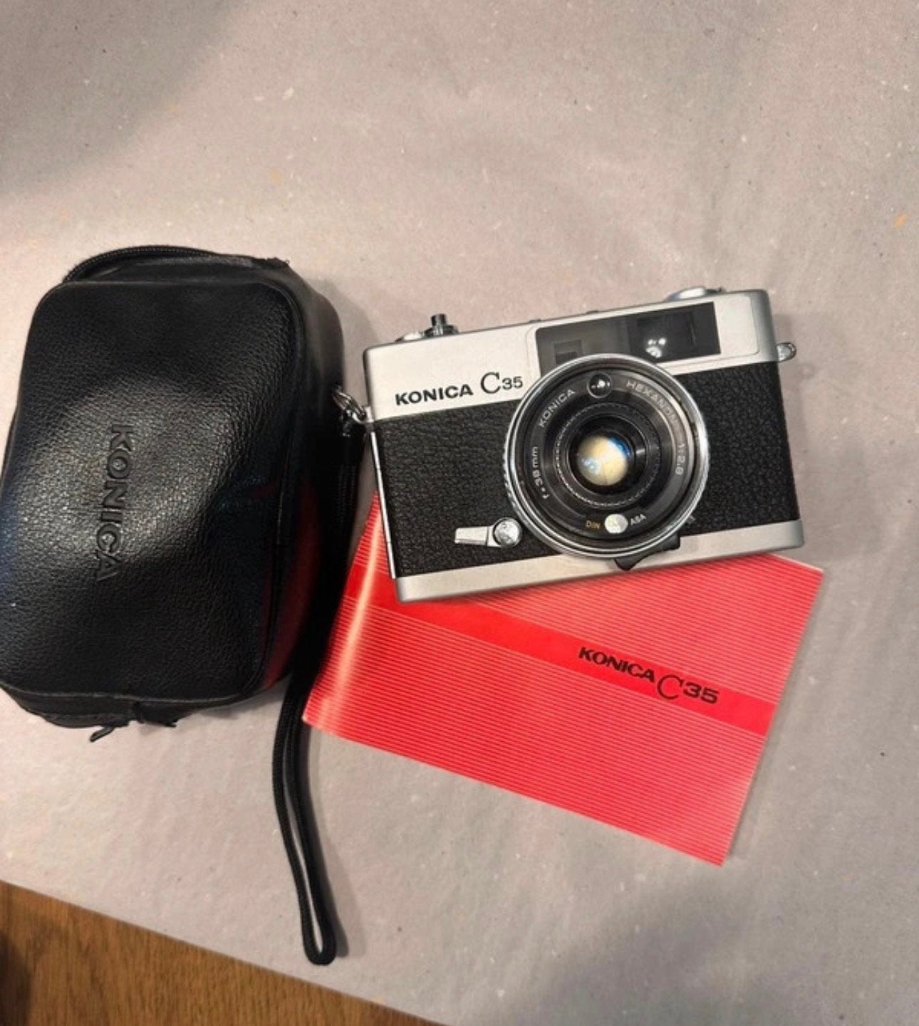 Analoog fototoestel Konica C35, Ophalen of Verzenden, Zo goed als nieuw, Konica
