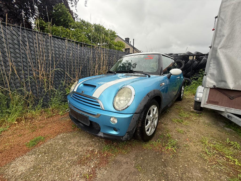 Mini cooper S 1.6i  compressor voor opmaak of onderdelen, 164 kW, 4 cilinders, Leder, Particulier