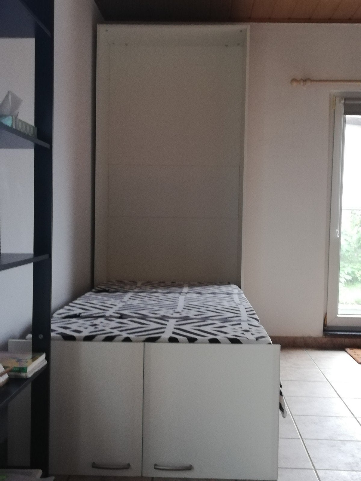 Bedkast te koop, Ophalen, Gebruikt, Eenpersoons, Wit