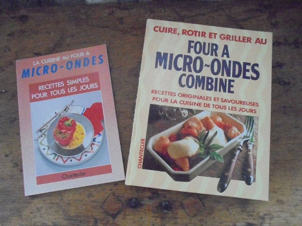 2 Livres RECETTES " MICRO ONDES et MICRO ONDES COMBINE NEUF, Neuf, Entrées et Soupes, Cuisine saine, Enlèvement