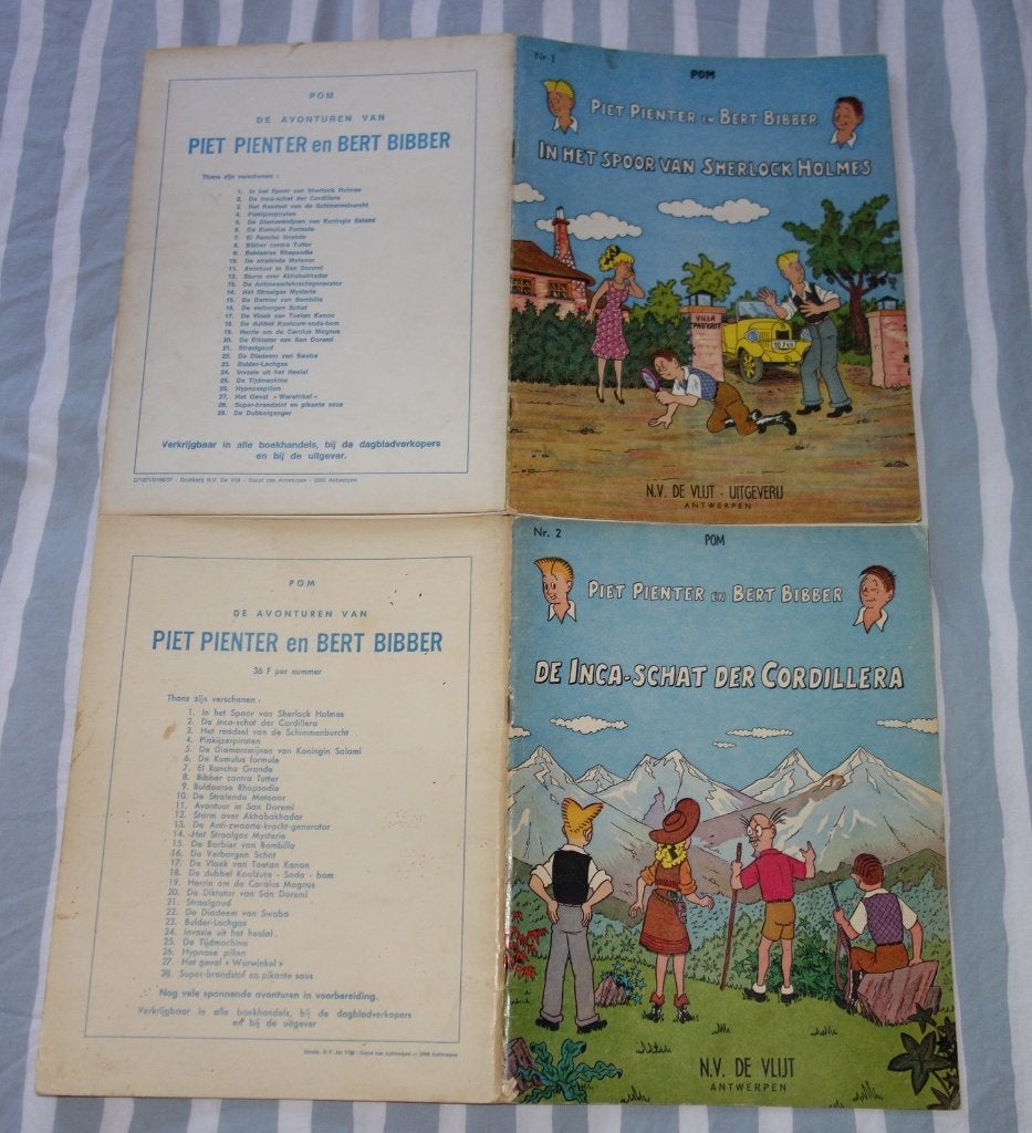 Verzameling Piet Pienter en Bert Bibber - 1e reeks 1960-1973, Meerdere stripboeken, Verzenden, Gelezen, POM