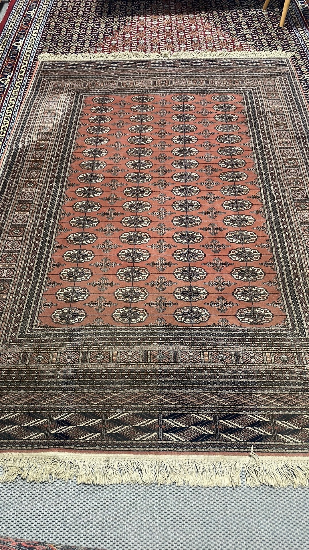 Wollen tapijt Kirman Shag 240cm x 170cm, Huis en Inrichting, Ophalen of Verzenden, Zo goed als nieuw