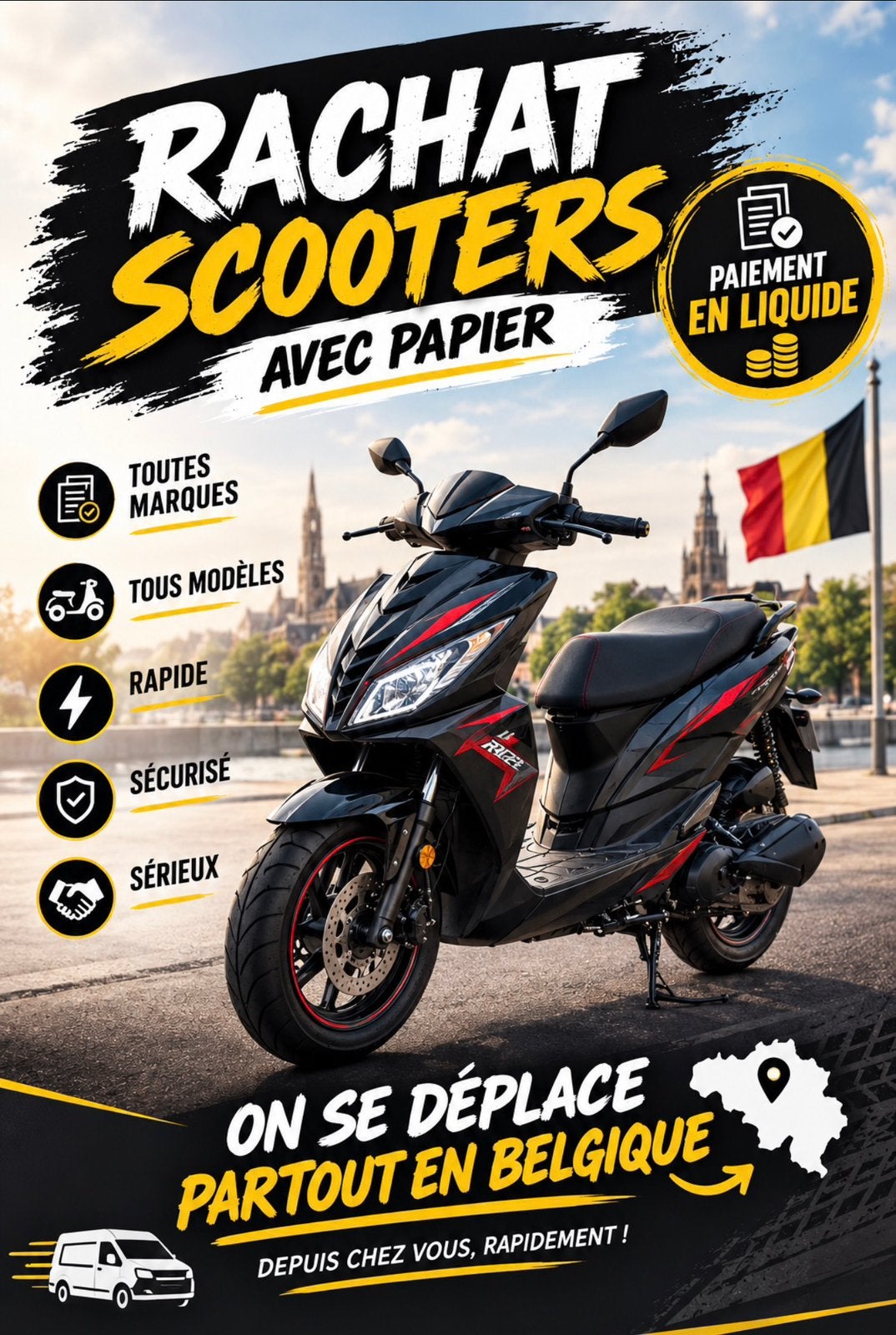 Rachat scooter, Vélos & Vélomoteurs, Enlèvement