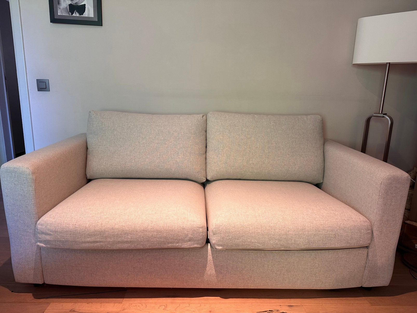 IKEA VIMLE 2-zits slaapbank/Gunnared beige/ zeer goede staat, Enlèvement, Comme neuf