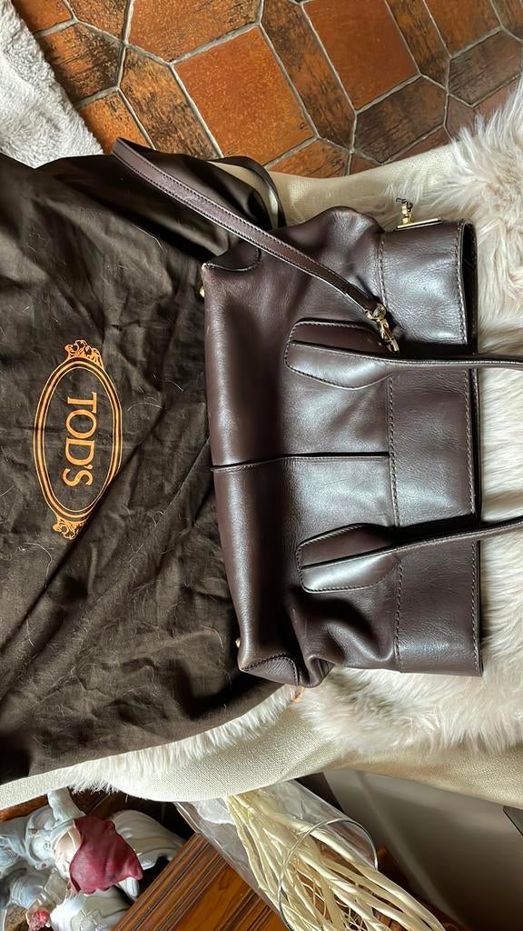 Handtas Tod’s, Handtassen en Accessoires, Tassen | Damestassen, Ophalen, Zo goed als nieuw, Bruin, Handtas