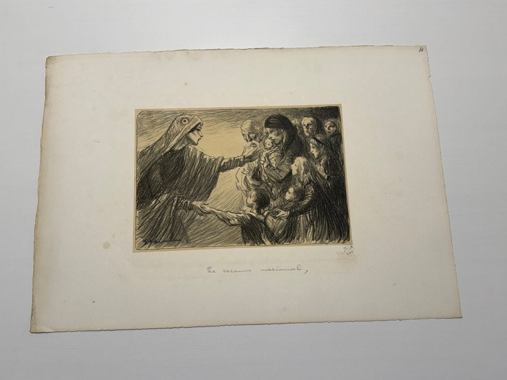 25 litho's van Steinlen, reeks 'la guerre', Gelimiteerde oplage, Ophalen of Verzenden, Overige onderwerpen, Lithografie