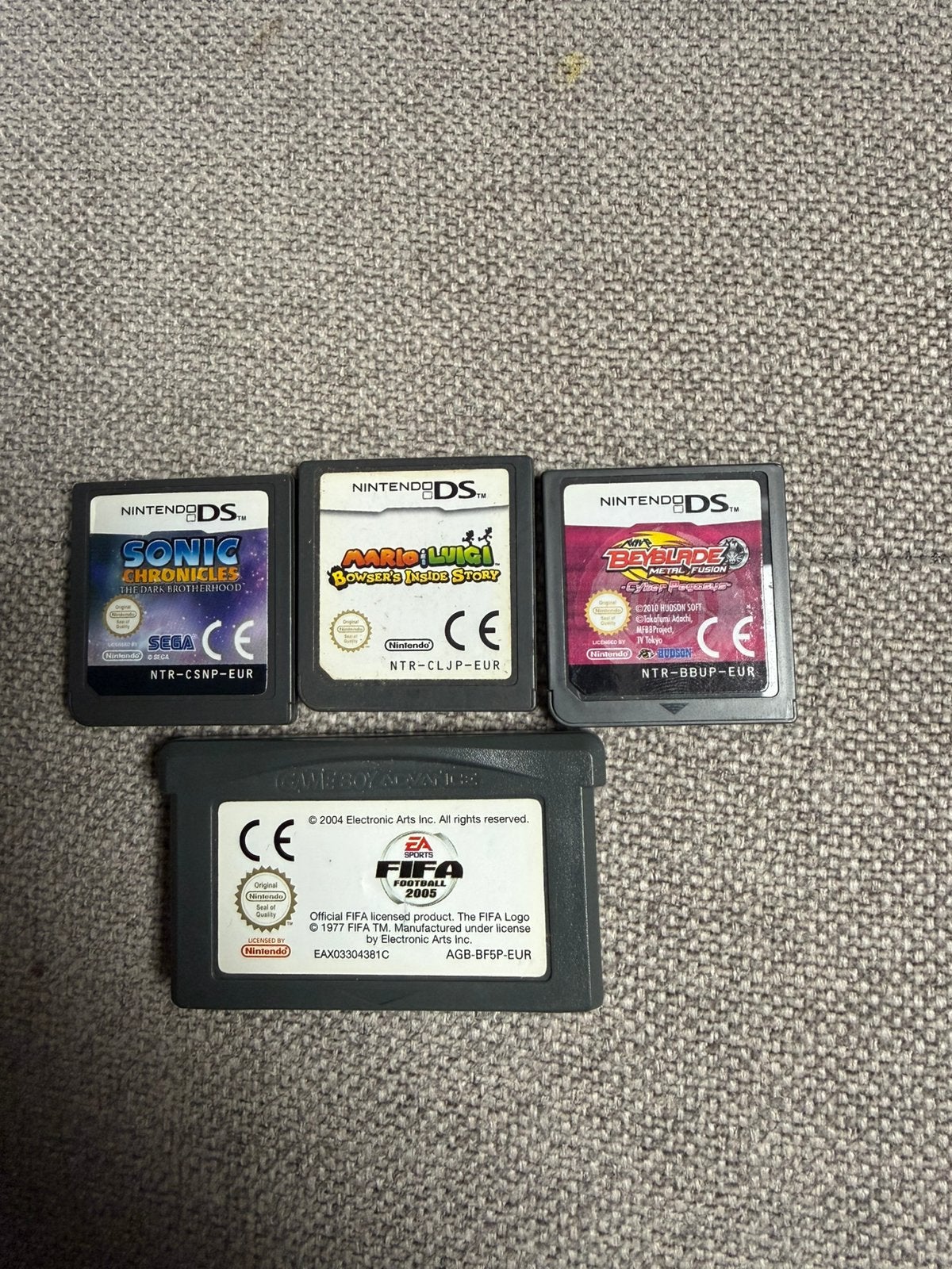 Lot de 4 jeux Nintendo DS et Game Boy Advance, Enlèvement ou Envoi, Comme neuf