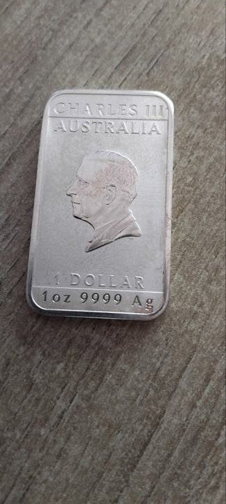 1 x oz dragon lingot argent, Timbres & Monnaies, Métaux nobles & Lingots, Enlèvement ou Envoi, Argent