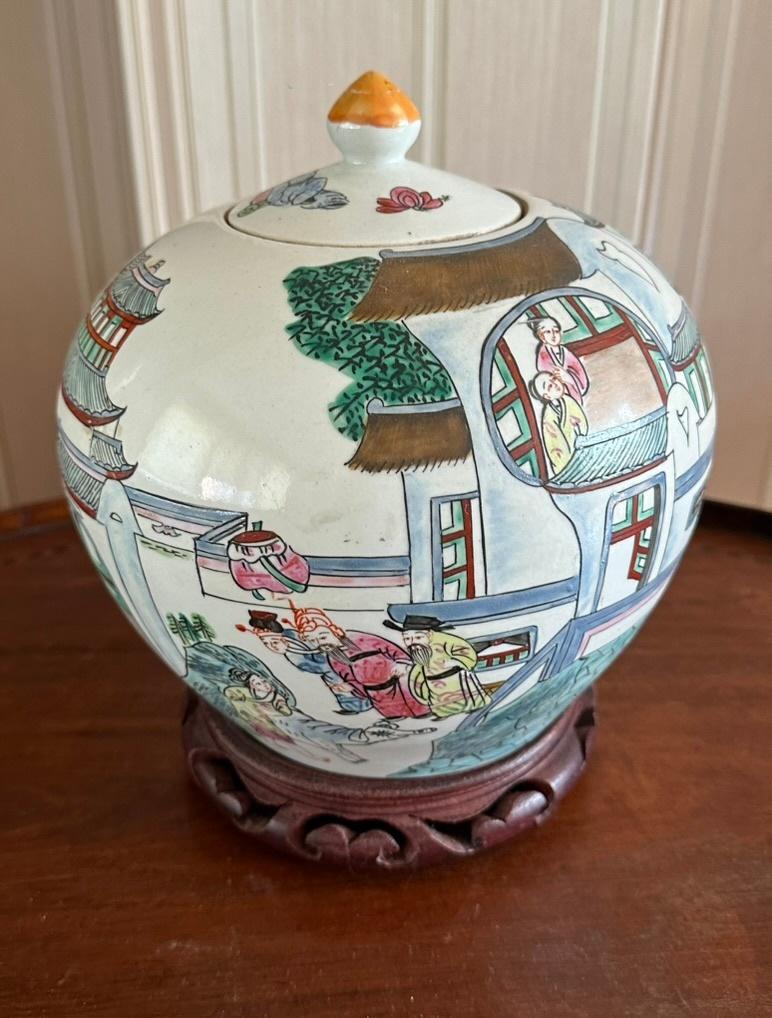 Chinese porseleinen vaas/pot in zeer goede staat, Antiek en Kunst, Ophalen