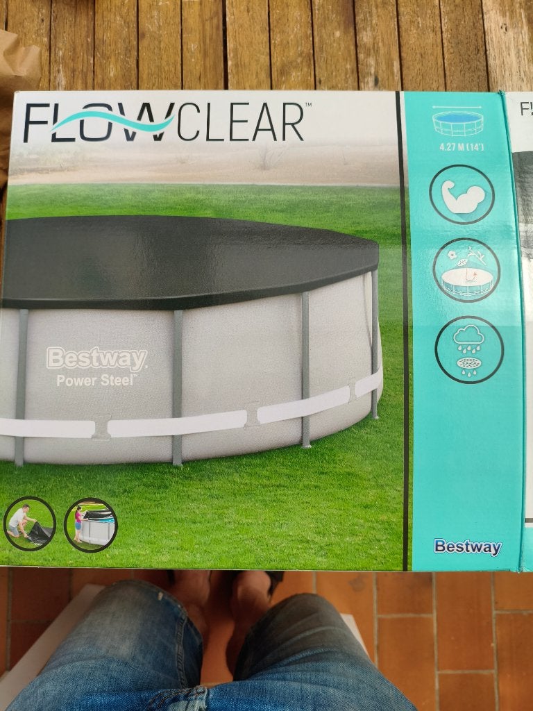Bestway afdekzeil zwembad binnendiameter 4,27m, Tuin en Terras, Ophalen of Verzenden, Nieuw, Afdekzeil