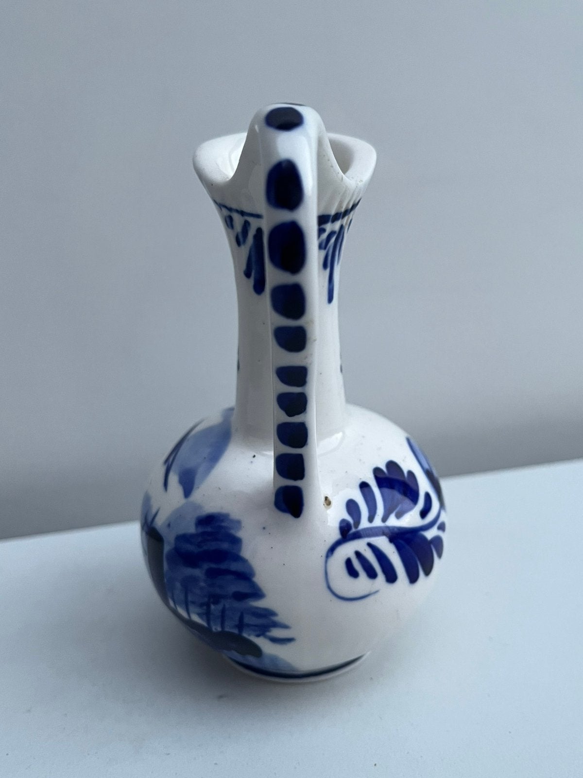 Hand painted delfts” vaasje, Antiquités & Art, Antiquités | Vases, Enlèvement ou Envoi