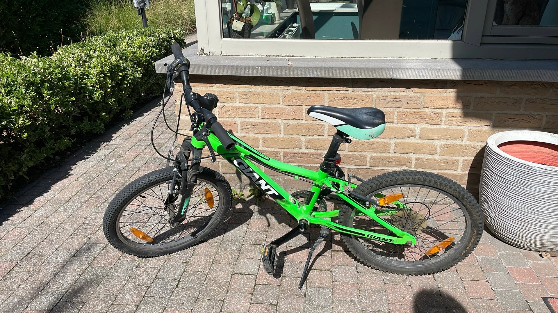 Kinderfiets 6/7 jaar Giant, Enlèvement, Utilisé, Frein sur jante, 16 à 20 pouces