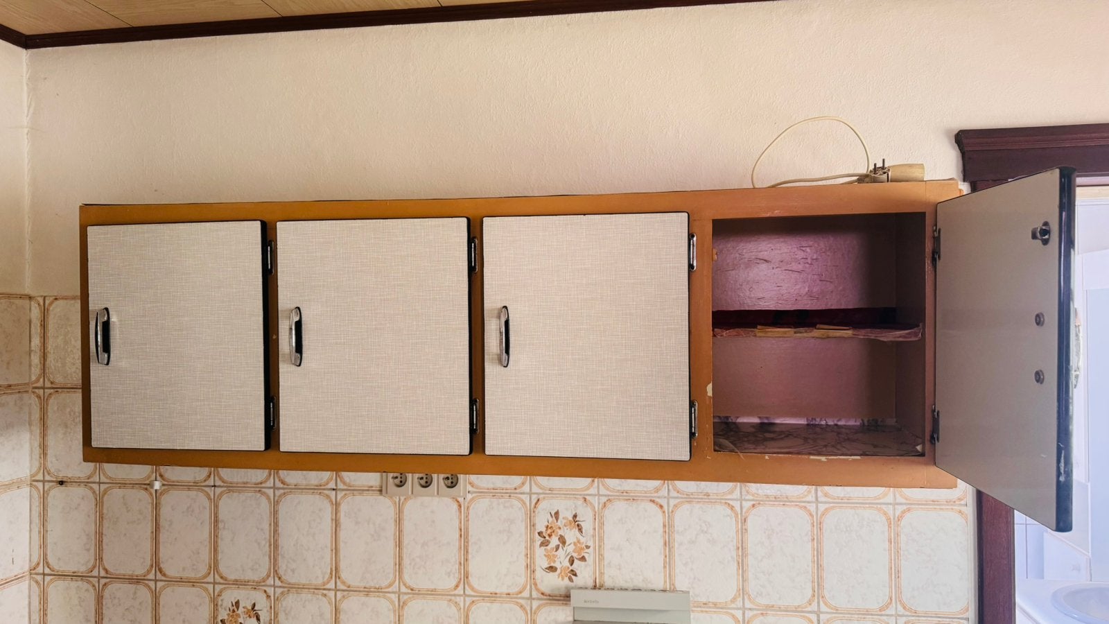 Retro vintage voorraadkast keukenkast, Enlèvement, Utilisé