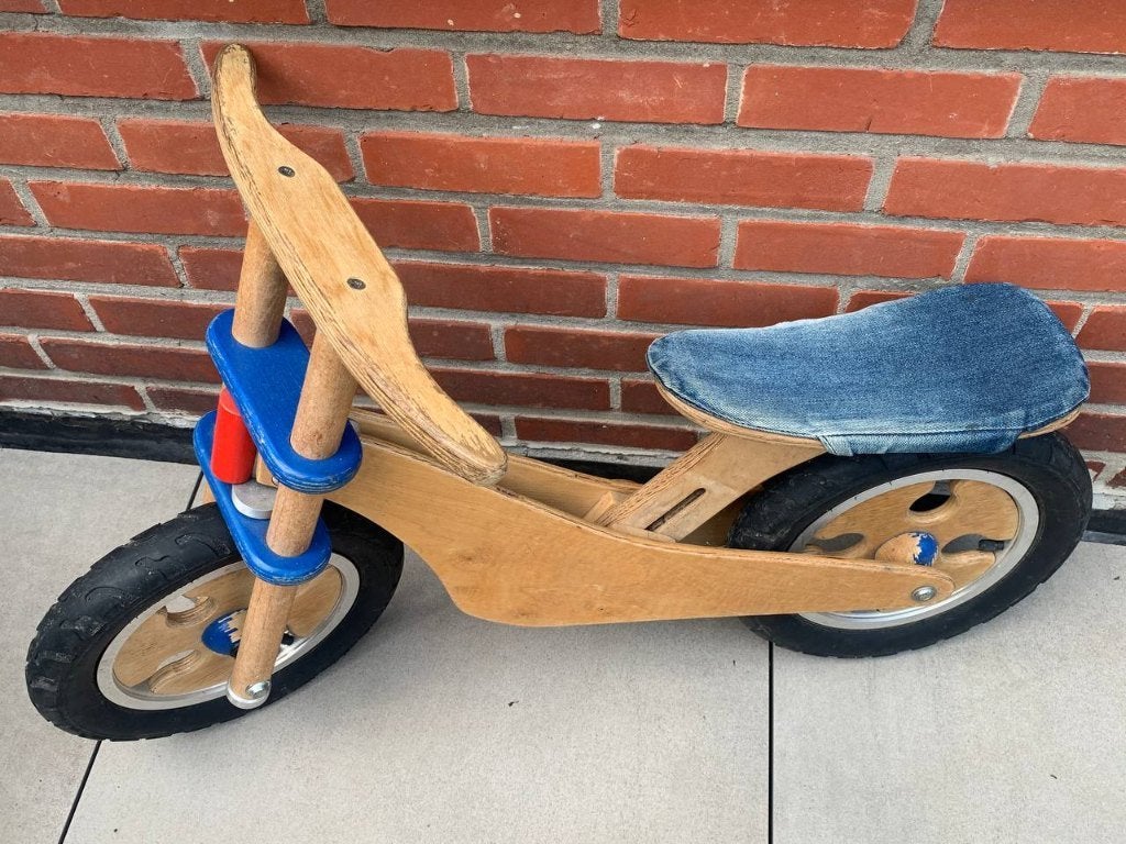 Houten loopfiets, Kinderen en Baby's, Ophalen, Gebruikt, Loopfiets