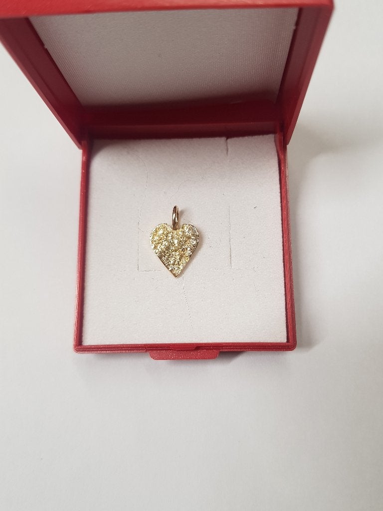 Pendentif coeur or jaune 18 ct, Neuf, Or, Cœur, Jaune