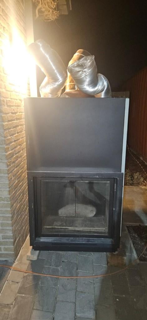 Kalfire houthaard 11kW inbouw, Huis en Inrichting, Ophalen, Gebruikt, Inbouwhaard, Houthaard