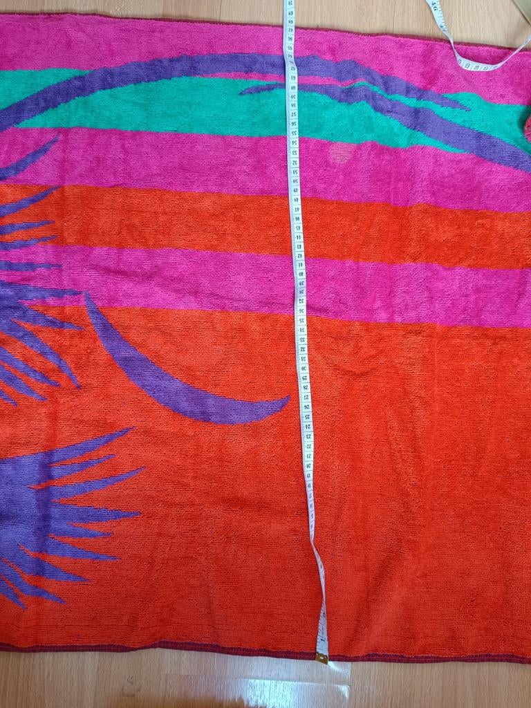 Grande Serviette de Plage Palmier – Style Rétro Chic, Maison & Meubles, Salle de bain | Linge de bain & Accessoires, Enlèvement ou Envoi