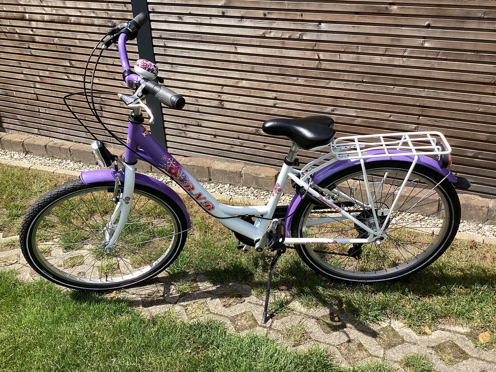 Meisjesfiets 24 inch BNB, Fietsen en Brommers, Ophalen, 24 inch, Velgrem, Versnellingen