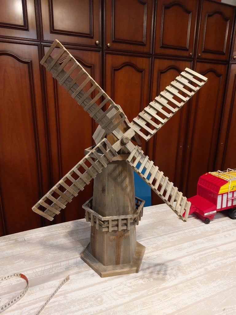 Houten windmolen 50 cm nieuw, Tuin en Terras, Ophalen of Verzenden, Nieuw