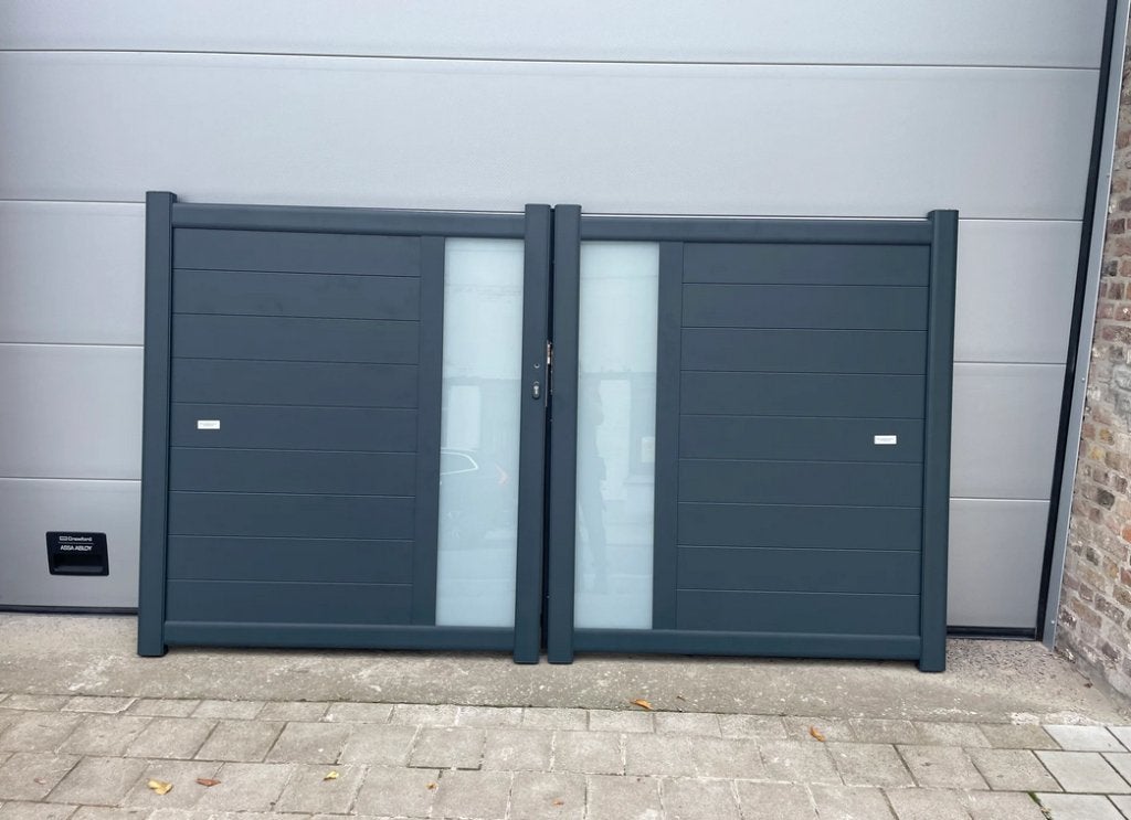 draaipoort aluminium OTIS SHOWROOMMODEL, Ophalen, Gebruikt, Aluminium, Draaipoort