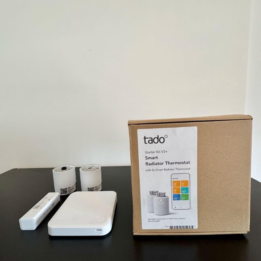 Thermostat de radiateur intelligent Tado Starter Kit V3+, Bricolage & Construction, Thermostats, Comme neuf, Enlèvement ou Envoi