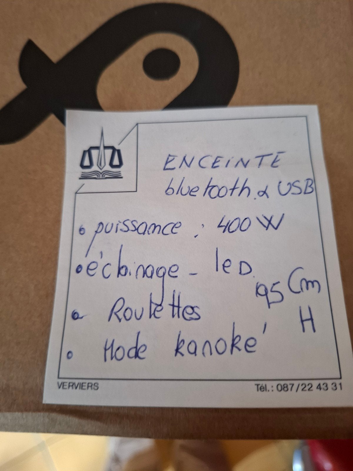 Enceinte Colonne Bluetooth POSS PSBTST410 - NEUVE Emballée
D, TV, Hi-fi & Vidéo, Neuf, Autres marques, Enlèvement, Enceinte colonne