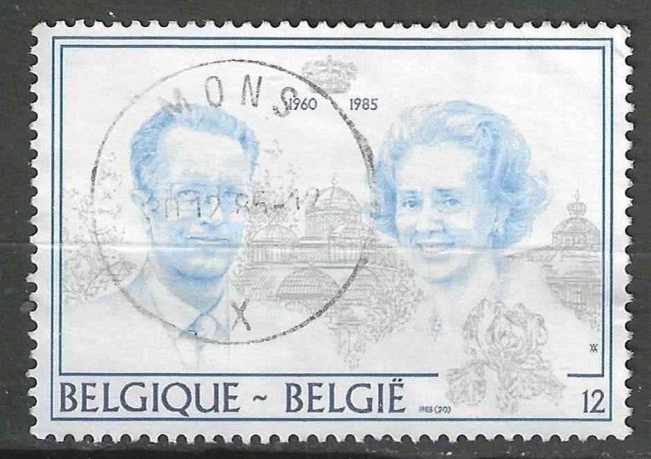 Belgie 1985 - Yvert/OBP 2198 - Boudewijn en Fabiola (ST), Postzegels en Munten, Verzenden, Gestempeld, Gestempeld, Koninklijk huis