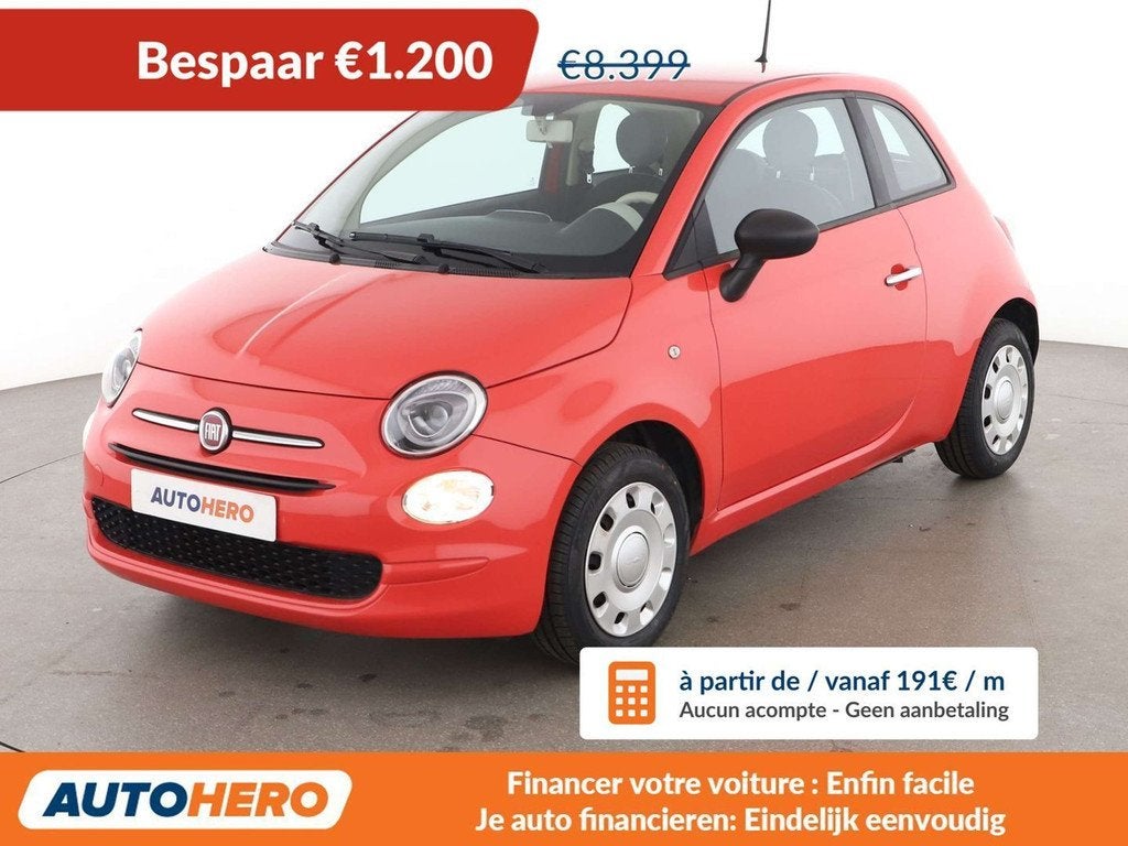 Fiat 500 1.2 Pop Star (bj 2016), Auto's, Fiat, Te koop, ABS, Airbags, Airconditioning, Bluetooth, Boordcomputer, Centrale vergrendeling