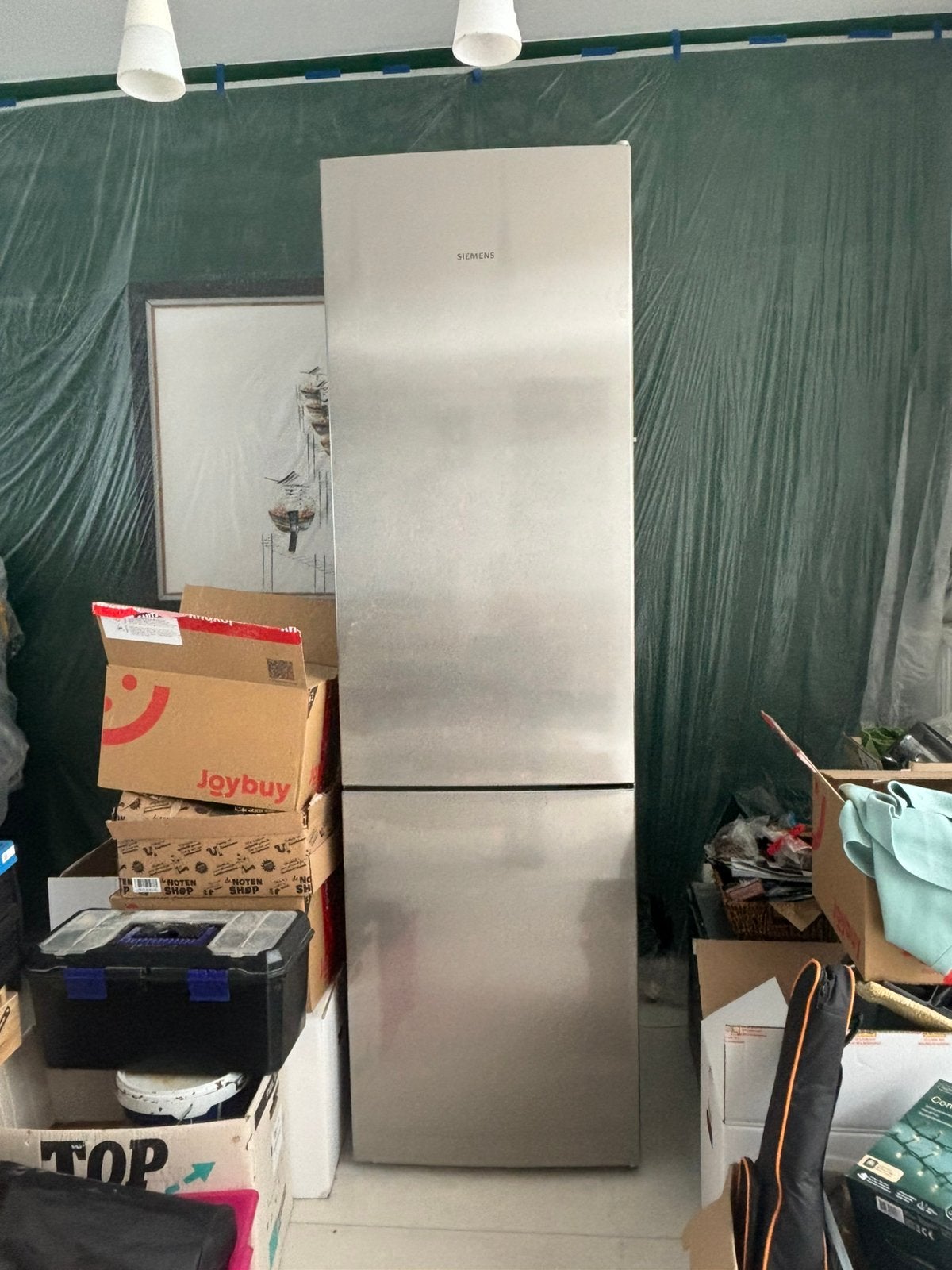 SIEMENS - koelkast + ijskast, Elektronische apparatuur, Koelkasten en IJskasten, Ophalen, Gebruikt, 200 liter of meer, 60 cm of meer
