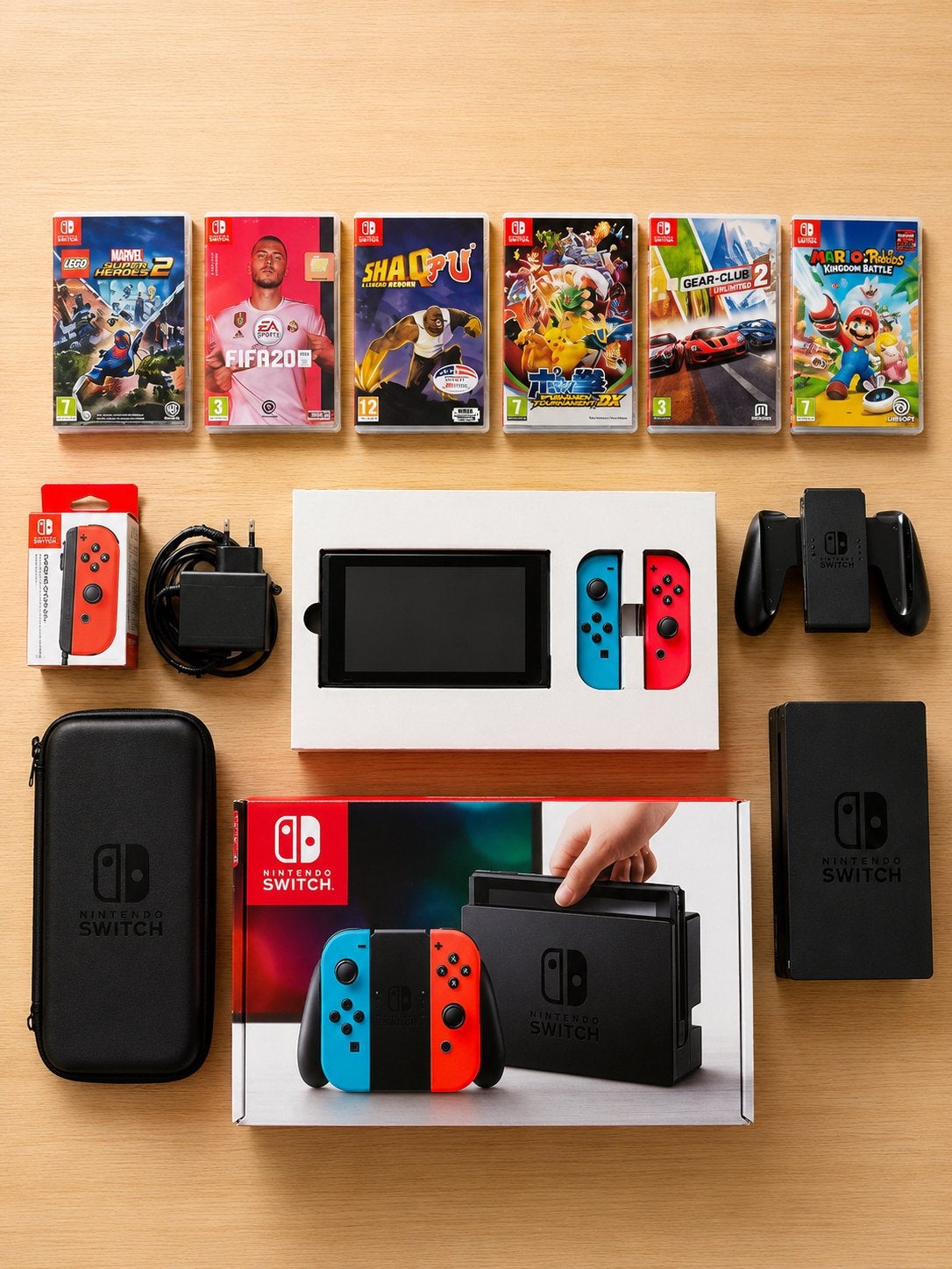 Nintendo switch, Games en Spelcomputers, Spelcomputers | Nintendo Switch, Gebruikt, Switch Original, Met 3 controllers of meer