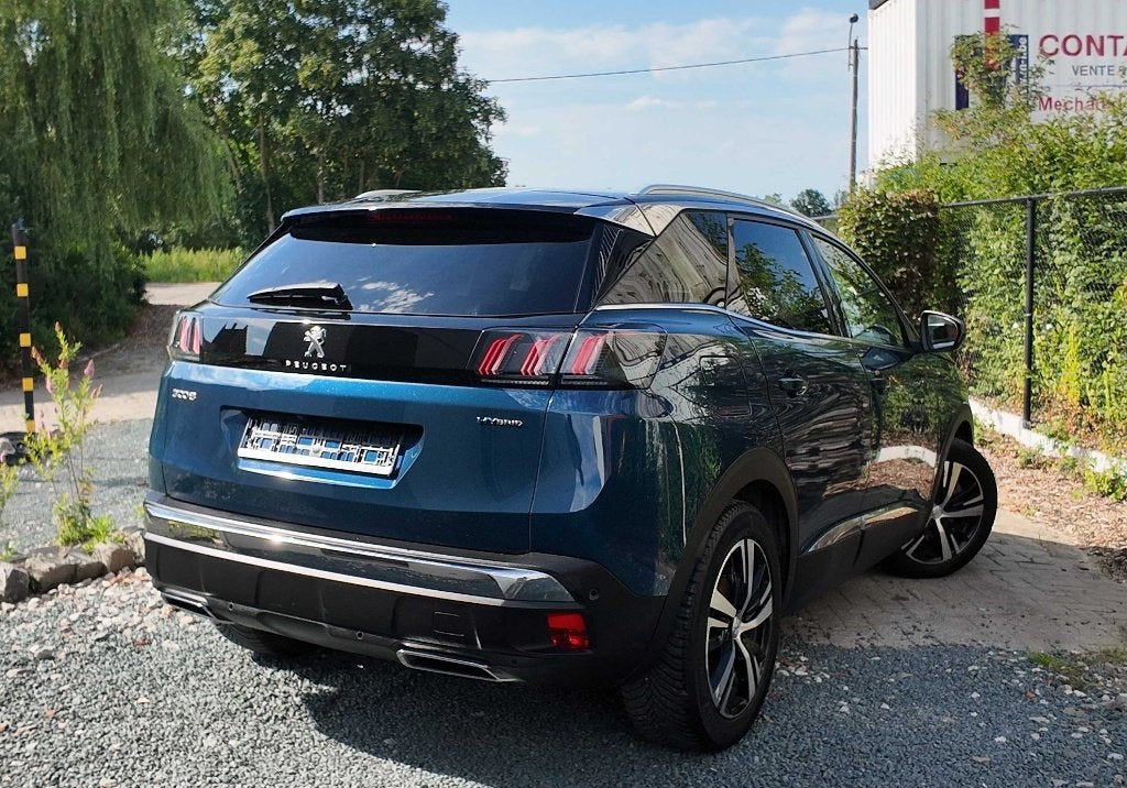 Peugeot 3008 1.6 Plug-in Hybrid GT-versie 2022 BTW, Auto's, Blauw, Leder en Stof, 360° camera, Bedrijf