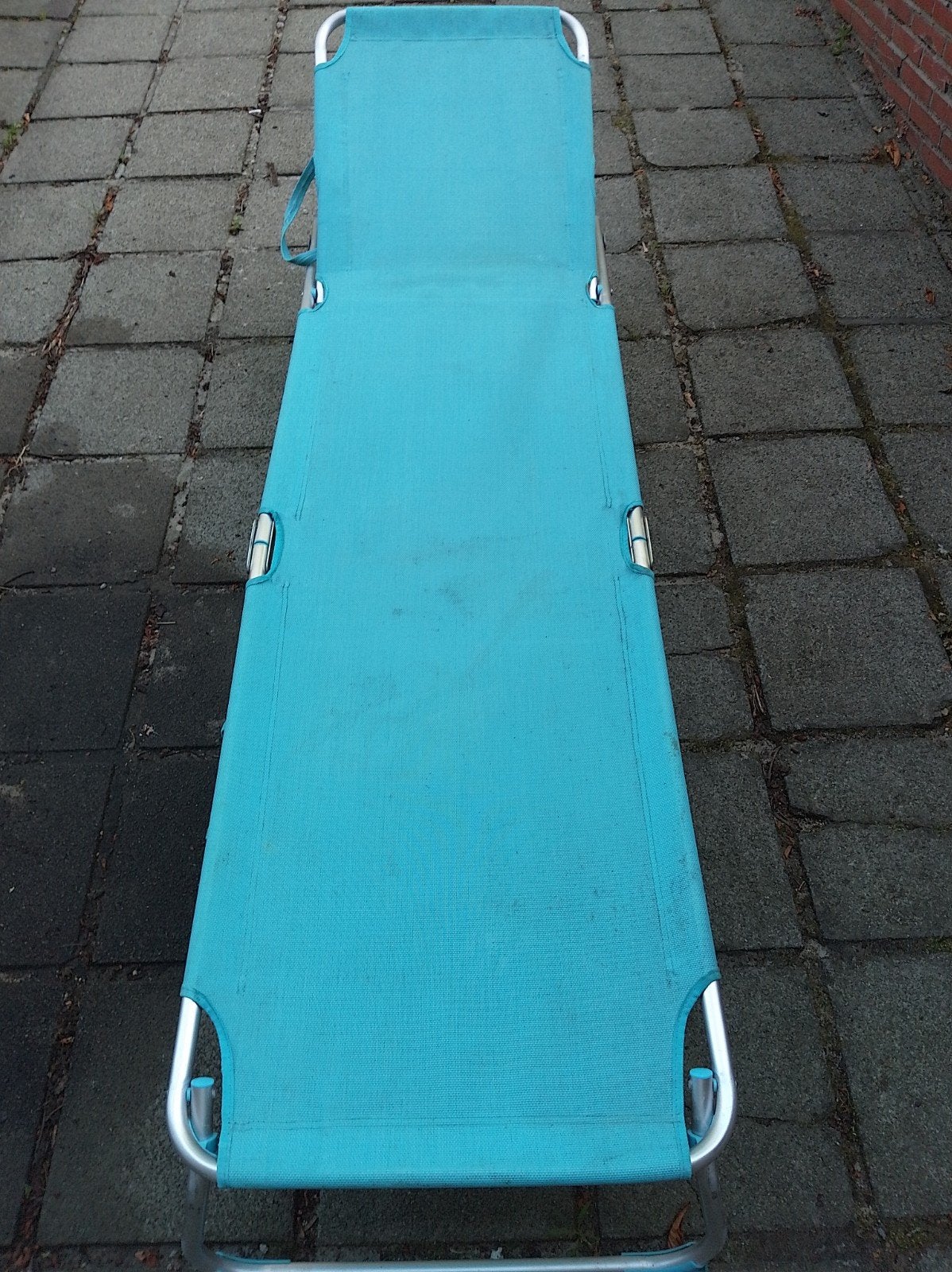 Ligzetel, Jardin & Terrasse, Chaises longues, Enlèvement, Utilisé, Plastique, Réglable