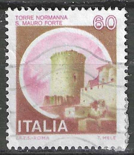 Italie 1980 - Yvert 1438 - Tour Normanna - 60 l. (ST), Envoi, Affranchi