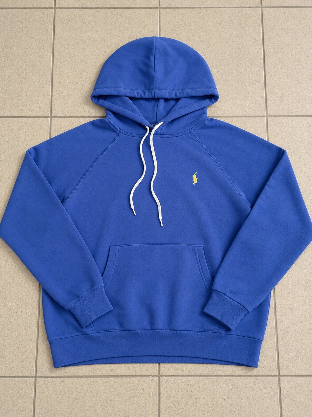 licht blauwe Ralph lauren hoodie maat: S heren/ L dames, Ophalen of Verzenden, Gedragen, Maat 46 (S) of kleiner, Blauw