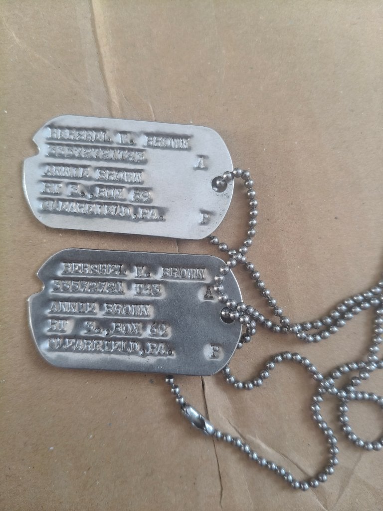 Dog tag us ww2, Enlèvement ou Envoi