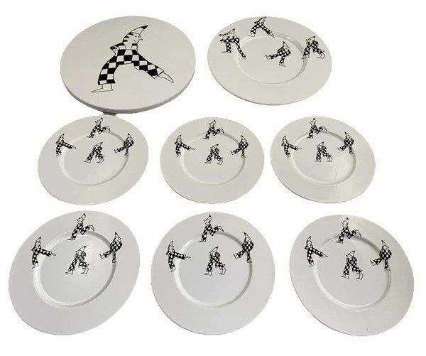 Présentoir à gâteaux Birgit Stigter Ikea 1999 avec assiettes, Envoi