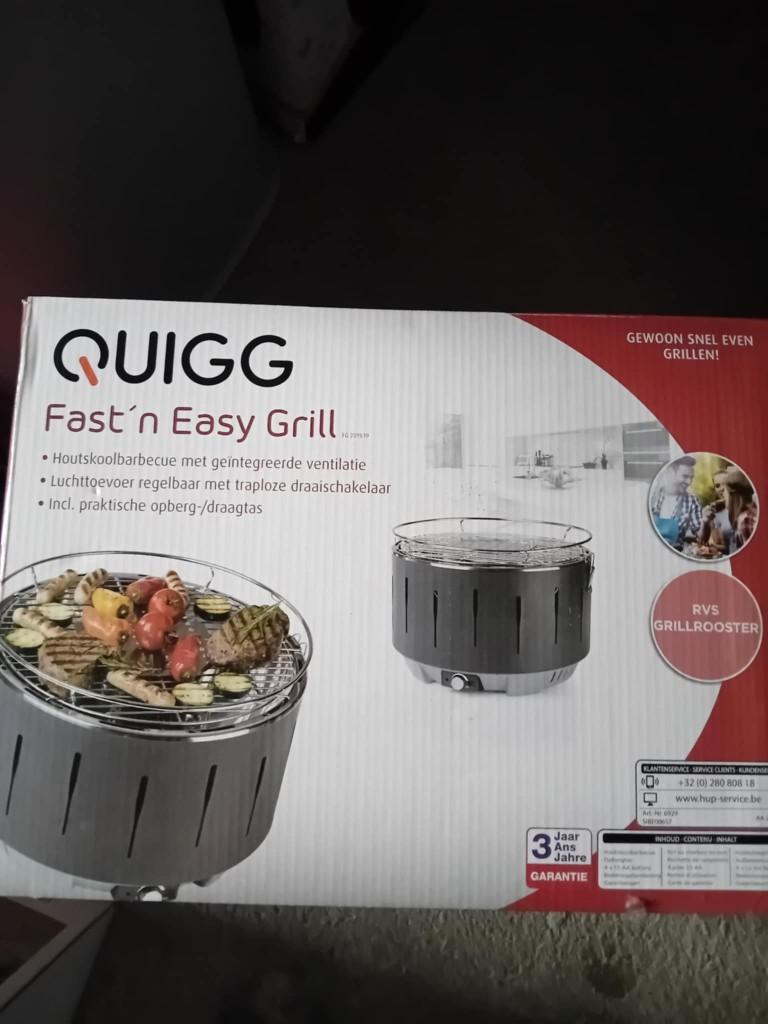 QUIGG, BBQ, Tuin en Terras, Houtskoolbarbecues, Ophalen, Nieuw