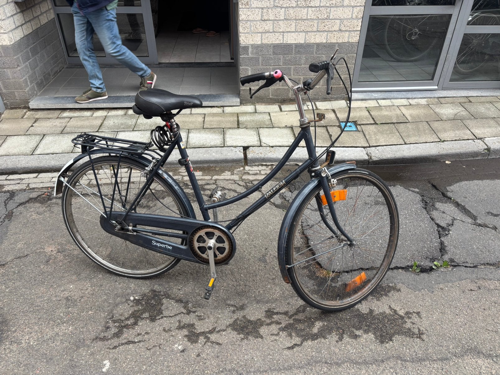 Blauwe Studenten Fiets, Fietsen en Brommers, Fietsen | Dames | Omafietsen, 50 tot 53 cm, Ophalen, Gebruikt, Handrem