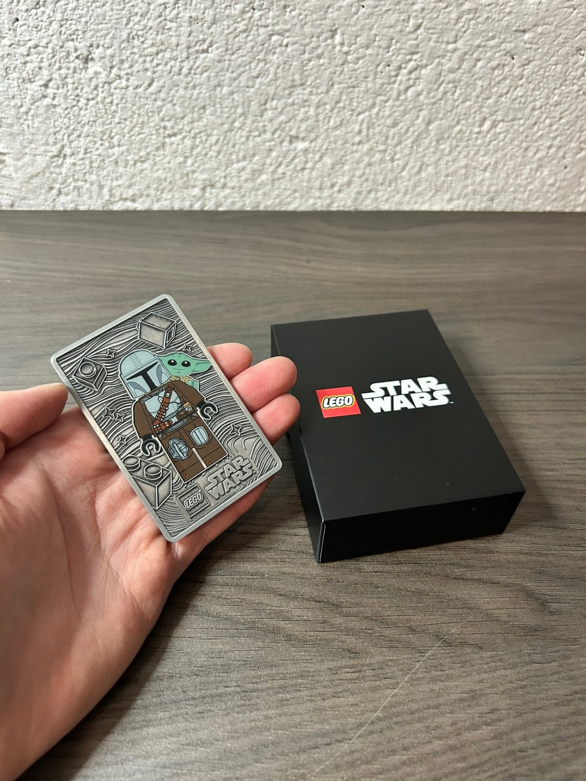 LEGO Star Wars 5010325 Mandalorian & Grogu Metal Card MISB, Star Wars, Lego, Accessoire, Nieuw