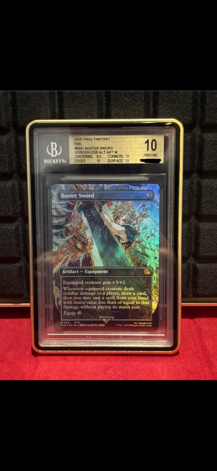 Mtg Final Fantasy Buster Sword BGS10 (foil), Ophalen, Nieuw, Losse kaart, Foil