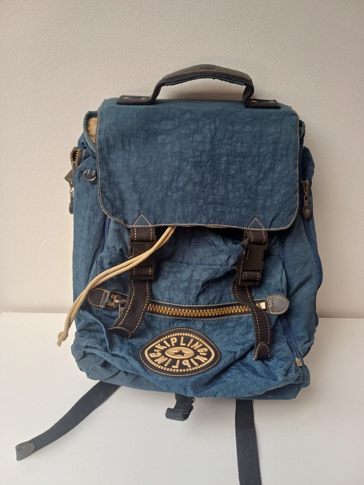 Kipling boekentas/rugzak donkerblauw, Ophalen, Kipling