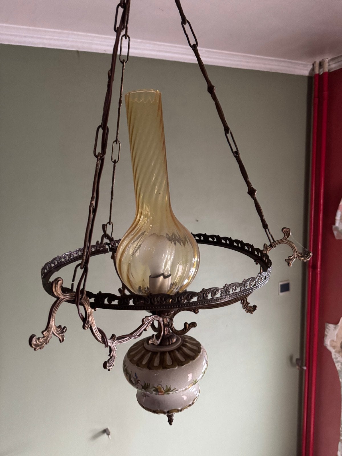 Vintage lusters (3 stuks) – klassieke hanglampen, Ophalen