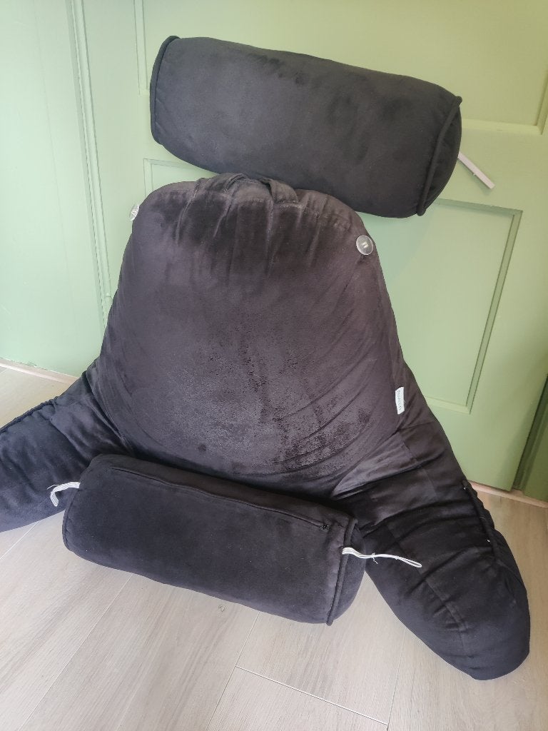Leeskussen, rugsteunkussen, Ophalen of Verzenden, Zo goed als nieuw, Zwart, Textiel
