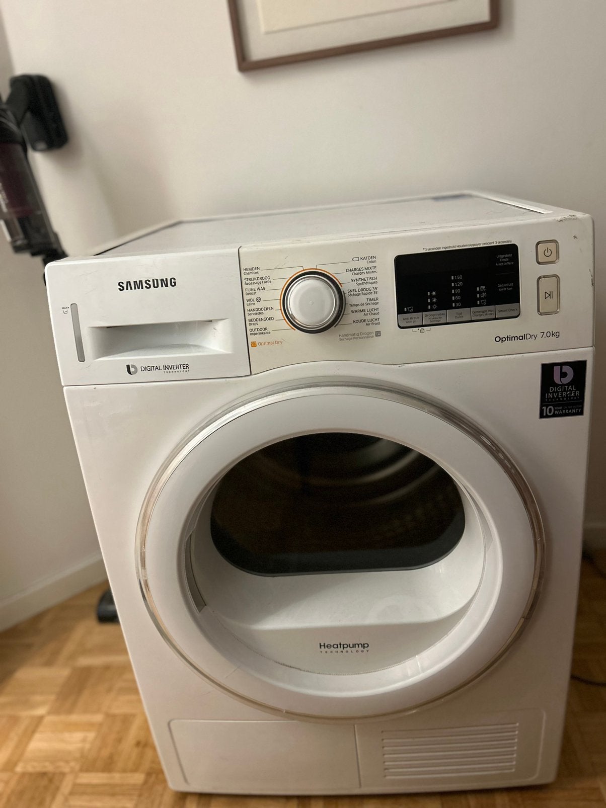 Sèche-linge Samsung OptimalDry 7 kg – Pompe à chaleur, Enlèvement, Comme neuf
