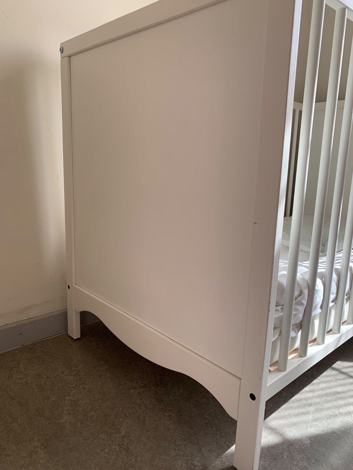 baby peuter bed, Ophalen