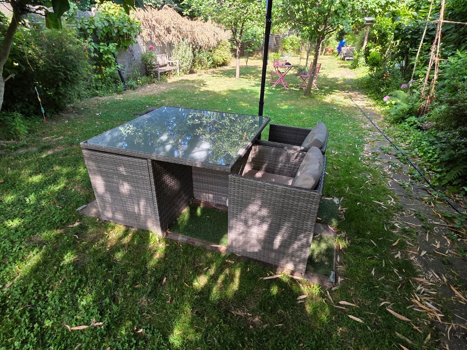 tuintafel, Ophalen
