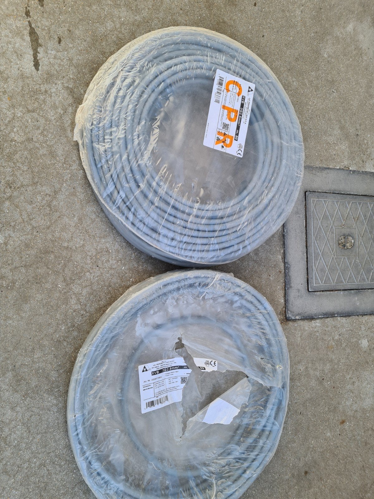 Kabel 3x2,5, Ophalen